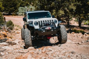 Jeep Wrangler Grille Guard - Body Armor 4x4 - Tube, Bolt On - Black - `18-`21